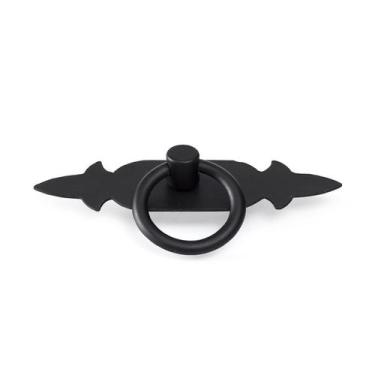 Imagem de Puxador Rustico Colonial Rústico Antigo Moveis Preto 50 Unid CHAPA RÚS