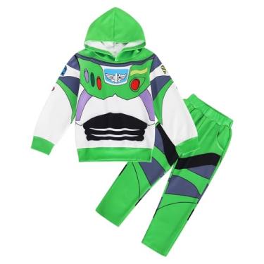 Imagem de Eledobby Fantasia de princesa para crianças, Halloween, presente de aniversário de Natal para meninos, roupas de cosplay, Verde 2493, 7-8 Anos