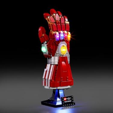 Imagem de Mililier LED Light Kit for Lego 76223 Marvel Nano Gauntlet Set, Compatible with Lego 76223 Building Blocks Model(Not Include Blocks Set)