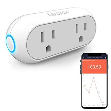 Imagem de Avatar Controls Tomadas Duplas WiFi Smart Plugs Soquetes Interruptores Funciona com Alexa Google Home Assistant Smart Life Tuya APP com Monitoramento de Energia