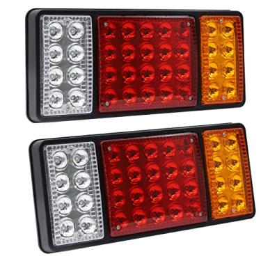 Imagem de Biqing Barra de luz traseira de caminhão, 36 luzes traseiras de reboque de LED integram luz reversa/luz de corrida/luz de freio/luz de seta 24 V para trailer, caminhão, van, caravana, 2 peças