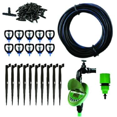 Imagem de Kit Irrigação Micro Aspersão + Temporizador Automatico-10Und - Amanco