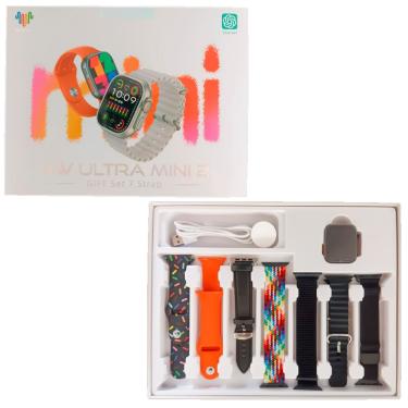 Imagem de Smartwatch Hw Ultra Mini 2 Serie 9 Chat GPT 41mm 7 Pulseiras NFC