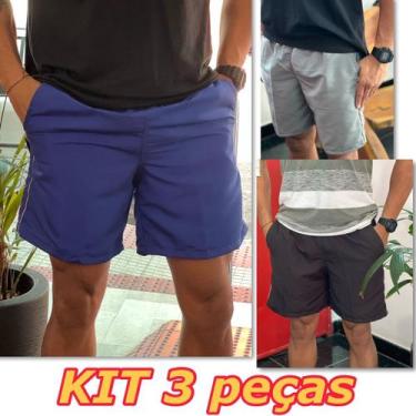 Imagem de Bermuda Shorts Calção Masculino Masculina Tactel 3 Bolsos Vivo na Late