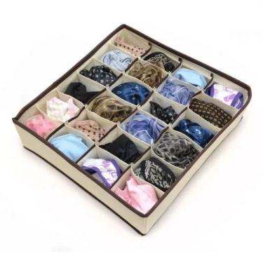 Imagem de 3 Organizador Porta Calcinha Cueca Meia Gaveta Divisórias - Clink