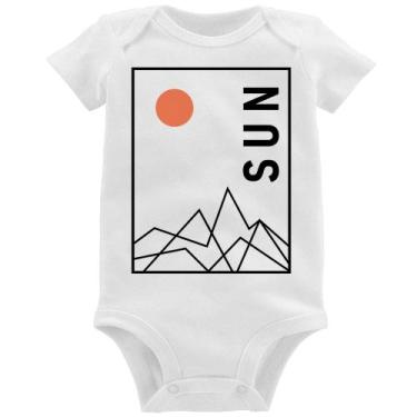 Imagem de Body Bebê Abstract Sun - Foca na Moda, Branco, GG