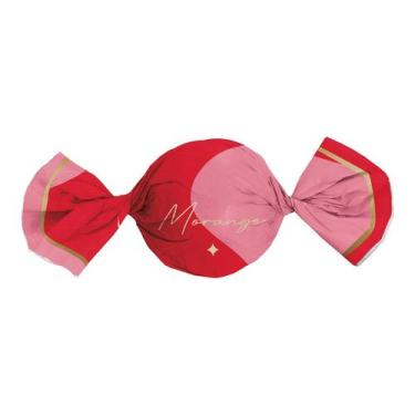 Imagem de Papel Trufa 14,5x15,5cm - Morango - 100 unidades - Cromus - Rizzo