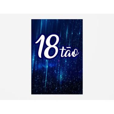 Imagem de Painel De Festa Vertical 1,50 x 2,20 - Idade 18 Anos 18TÃO Azul 002 - 