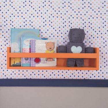 Imagem de Prateleira quadrada para livros em Mdf - Várias Cores - Era uma vez ba