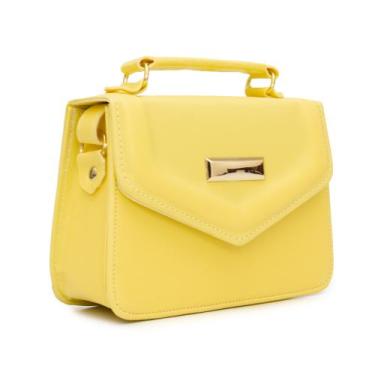 Imagem de Bolsa feminina com alça pequena - ROSA, Amarelo