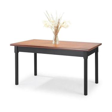 Imagem de Mesa Em Madeira Maciça Retangular 6 Lugares Preto Preto