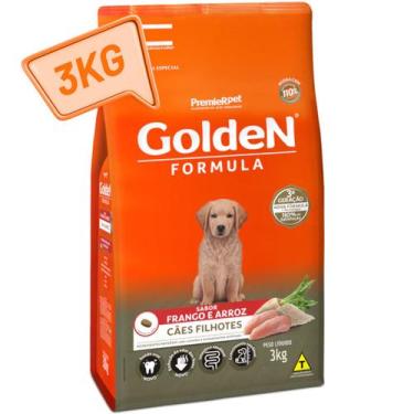 Imagem de RaçãoGolden Formula Cães filhotes 3kg Frango & Arroz