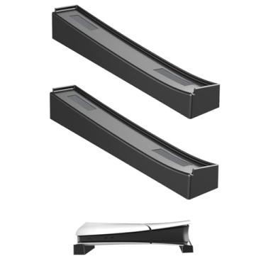 Imagem de Hzxkqmil Horizontal Stand for PS5 Slim/Pro Console, Horizontal Placement Bracket Base Holder Accessories for PS5 Slim Disc & Digital Edition, 2pcs