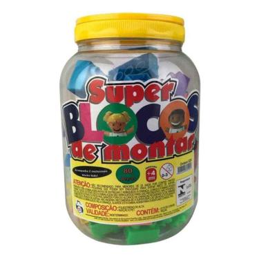 Imagem de Brinquedo Educativo Peças De Encaixe Montando Tudo 80pçs