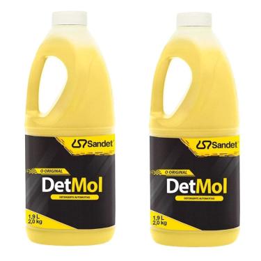 Imagem de SHAMPOO DETERGENTE SABAO NEUTRO MOTO CARRO BIKE Det Mol 1,9 Litros Sandet LIMPEZA OFF ROAD PASSEIO - 2 UNIDADES -