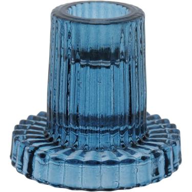 Imagem de Castiçal Vidro Azul