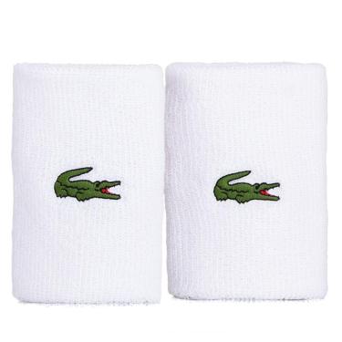 Imagem de Munhequeira Lacoste Curta Novak Djokovic RL9272 Branca - Com 2 unidades