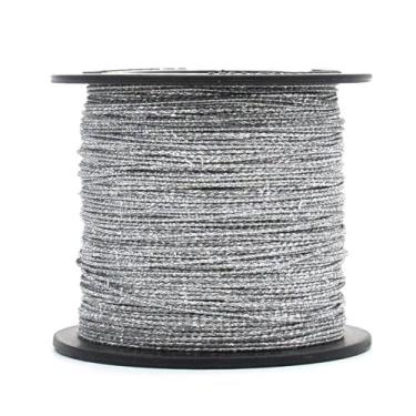 Imagem de Cordão Aramado Metalizado M0014 1mm 100 Metros - 218 Prata - Fitas Pro