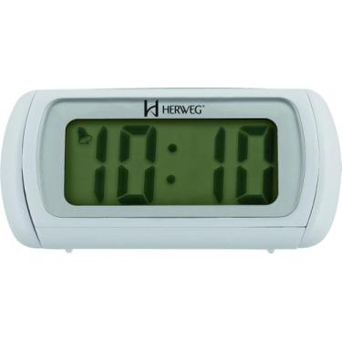 Imagem de Despertador Digital Branco Herweg 2916