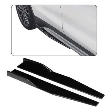 Imagem de Saia Lateral Universal Spoiler Ajustável Preto Metálico Golf