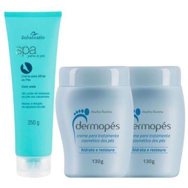 Imagem de Kit 1 Spa para os Pés Creme para Afinar os Pés 250g + 2 Dermopés Creme