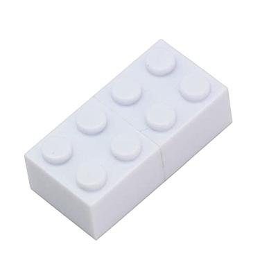 Imagem de Blocos de construção de 128 GB em forma de pen drive USB 2.0, pen drive, memorias, pen drive, pen drive, USB, pen drive (branco)