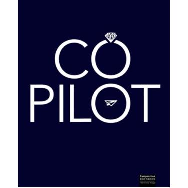 Imagem de Co Pilot Wife Airplane Aviation Composition Notebook: Airplane, Pilot Notebook Wide Ruled Paper Lined Notebook Journal for Teens Kids Students Back to School 7.5 x 9.25 in. 120 Pages