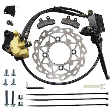 Imagem de PRO BAT Conjunto de Pinça de Cilindro Mestre de Freio Hidráulico A Disco Dianteiro + Substituição de Placa de Freio A Disco de 190 Mm + Pastilha de Freio para 50Cc 70Cc 90Cc Ssr 110Cc 125Cc Atomik Ssr