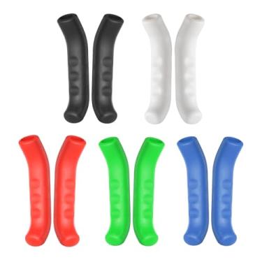 Imagem de HARFINGTON 5 pares de capa de alavanca de freio de bicicleta de silicone protetor de manete de freio antiderrapante capa de proteção de manípulo de freio para ciclismo de estrada de montanha,