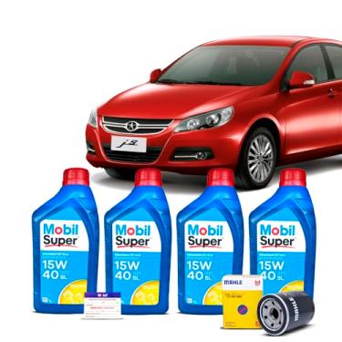 Imagem de Kit Troca de Oleo 15W40 e Filtro Jac J5 1.5 16V 2012 A 2017