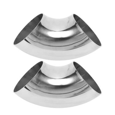 Imagem de Motoforti 2 peças 90 graus mandril curva cotovelo tubo de escape modificado carro tubulação tubulação 7.6 cm espessura OD 1,2 mm/18GA 76x175x1,2 mm 201 aço inoxidável 2 peças