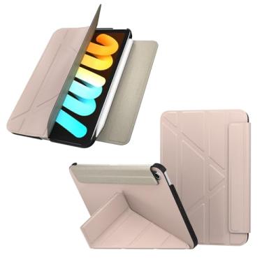 Imagem de Origami para iPad mini 6 2021 21.1 cm e iPad mini 7 2024 (A17 pro) 21.1 cm - Rosa areia