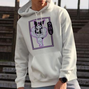 Imagem de Moletom Kuromi Eu Treino Fofo Academia Versao Anime Hello Kitty Dark B