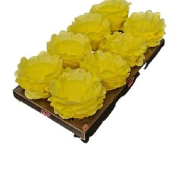 Imagem de Forminha Doces Flor Amarela Aniversário Casamento - 40 unid - Decorart