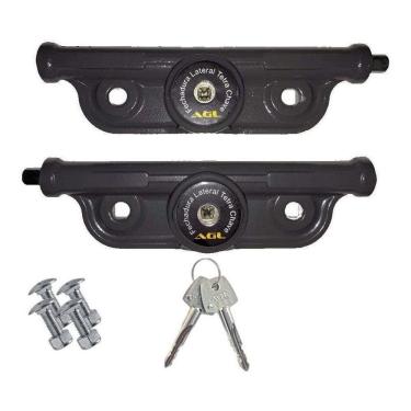Imagem de Par De Trava Para Porta Fechadura Lateral Tetra Chave Agl
