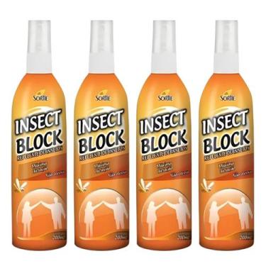 Imagem de Repelente De Insetos Mosquitos Dengue Insect Block 200ml 4un - Kelldri