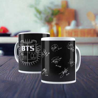 Imagem de Caneca De Porcelana 325ml Bts Decorada Bts 5