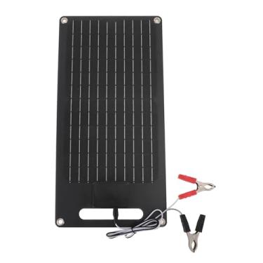 Imagem de Painel Solar Monocristalino de 50W, Carregador USB Duplo para Bateria de Veículos de 12V e Carregamento de Telefone Celular, Saída de Tensão Estável, Prova de água, para
