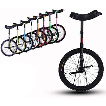 Imagem de Monociclo para crianças adultas monociclo unissex estrutura de aço resistente e roda de liga de 16 polegadas monociclo para crianças iniciantes cuja altura 120-140 cm (cor: azul tamanho: roda de 40