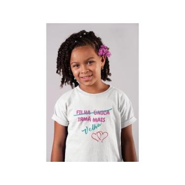 Imagem de Camiseta Infantil Promovida Irmã Mais Velha Branca - Del France, 02