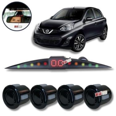 Imagem de Sensor De Estacionamento Ré Visor Slim March Todos - Tech One, PRETO