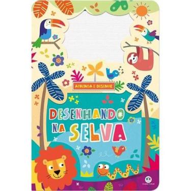 Imagem de Livro Lousa Magnética - Desenhando na Selva - Aprenda e Desenhe - Cira