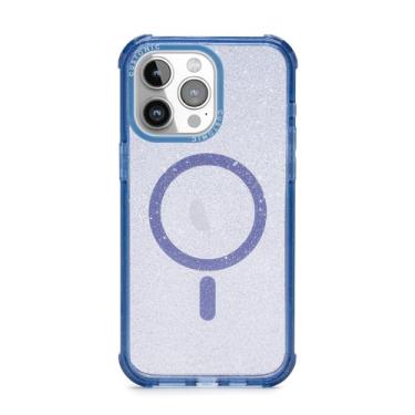 Imagem de Customic Capinha Case Capa para Celular iPhone 15 Pro Max (6.7”), Impactor Space Anti Impacto Proteção Militar 4 metros contra quedas, Compatível Mag-Safe, Transparente com Efeito Glitter
