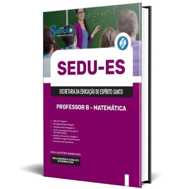 Imagem de Apostila Sedu Es 2025 - Professor B - Matemática