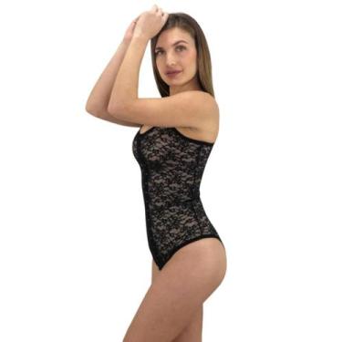 Imagem de Cinta Pos Cirurgica Modeladora Com Colchetes E Renda New Form 60631, G