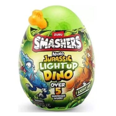 Imagem de Smashers Jurrasic Series 1 LIGHT UP Dino Nano EGG FUN F0213-2