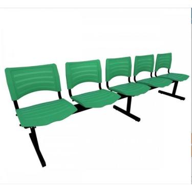 Imagem de Longarina polipropileno de alta resistencia/plastico 5 lugar - MOVEIS 