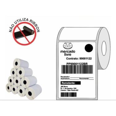 Imagem de Etiqueta Térmica Não Usa Ribbon 100x150 - 1 Rolo - XD