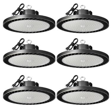 Imagem de lvsdak Luminárias Led Ufo High Bay 250 W (Eq. 1000 W Mh/Hps/Hid), 5000 K Luz Do Dia 37500 Lm Com Cabo De 5 Pés Luminárias Led High Bay Para Lojas Luminária Comercial Para Armazéns Oficina Celeiro F