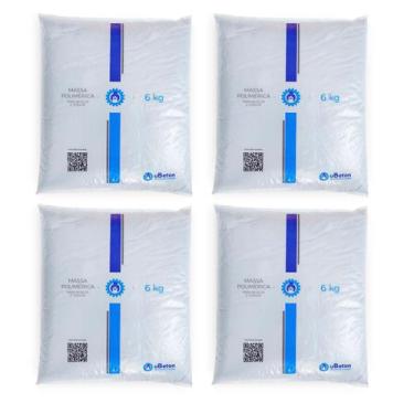 Imagem de Argamassa Polimérica Cola Bloco/tijolo - Saco 6 kg - Caixa 4 unid. - u